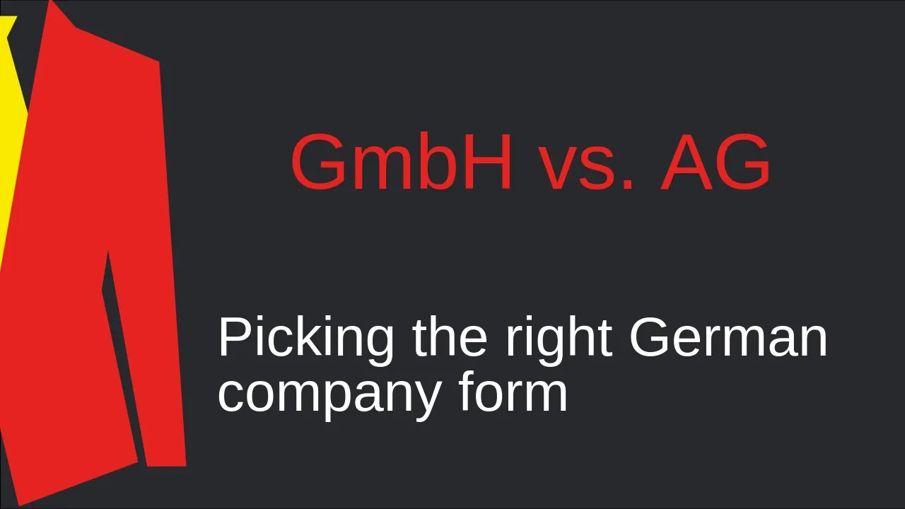 [Comparison] – GmbH vs. AG: Costs, Control & Scaling